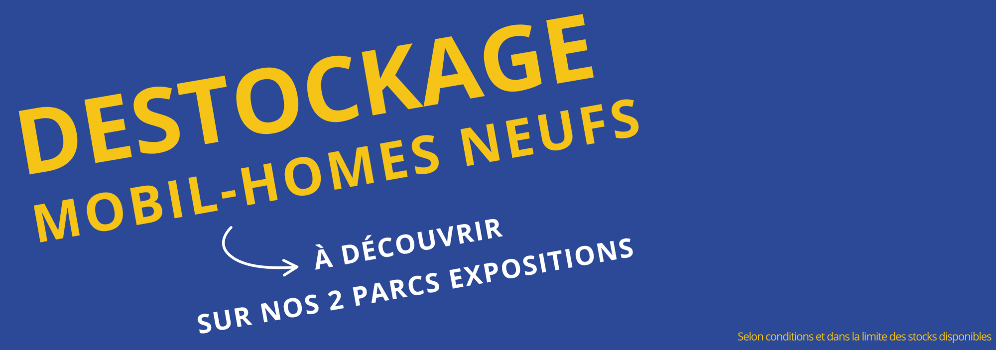 BANDEROLE BLEUE DESTOCKAGE