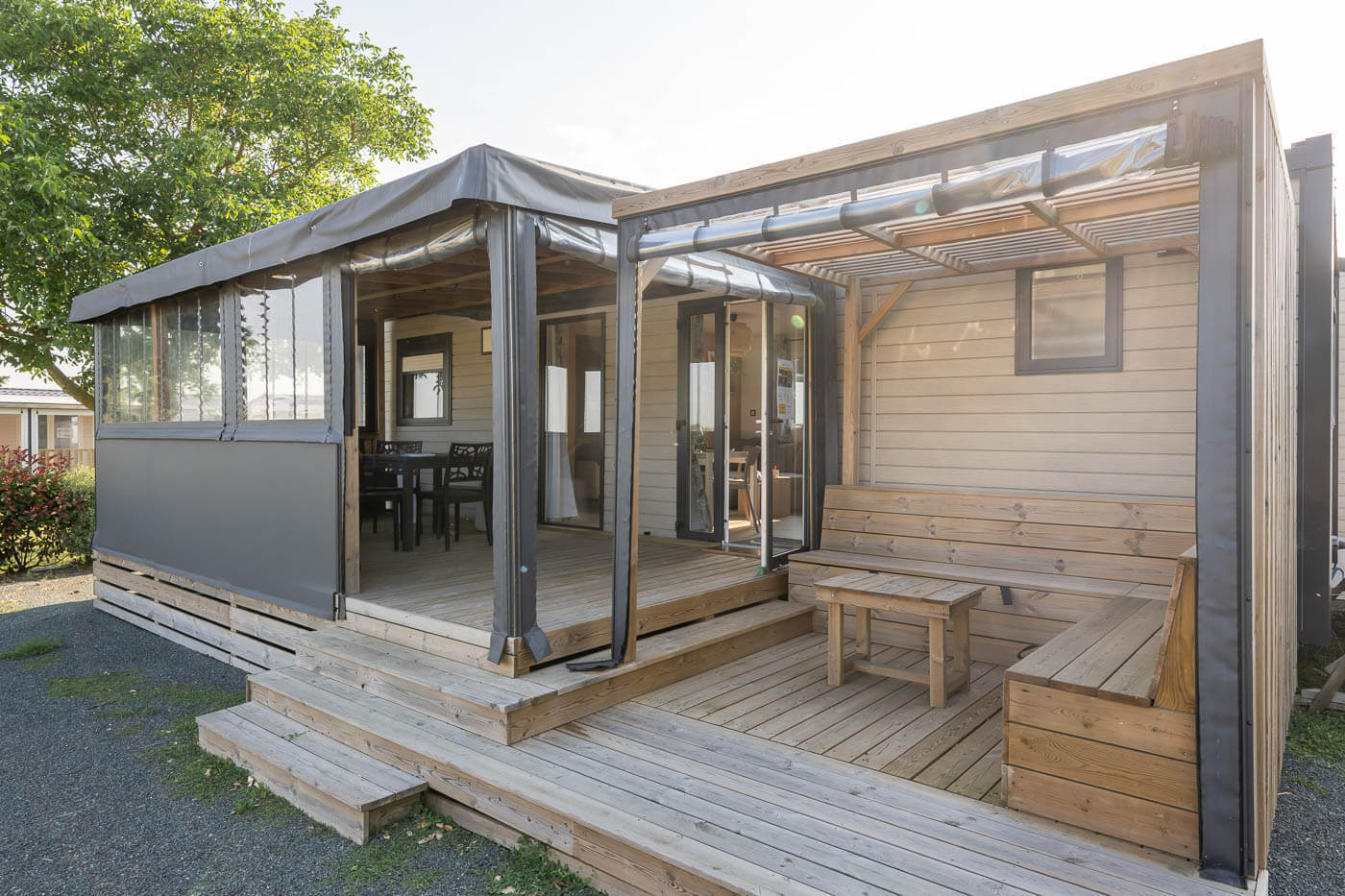 Toile ouvrante mobil-home